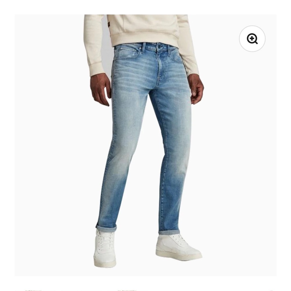 G-Star raw recent mens Skinny Jeans with Tapered Leg and Vintage Wash 36 x 32